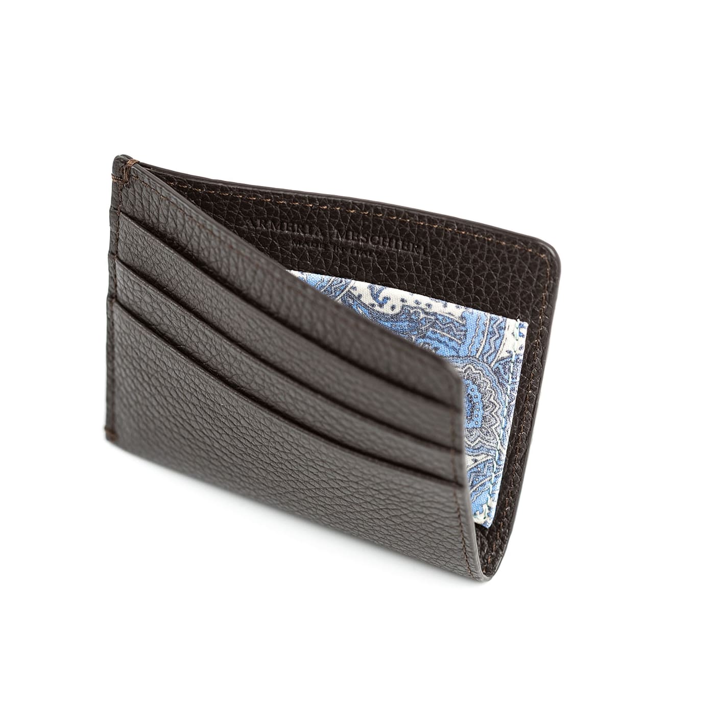 Leather Card Holder · tumbled steer