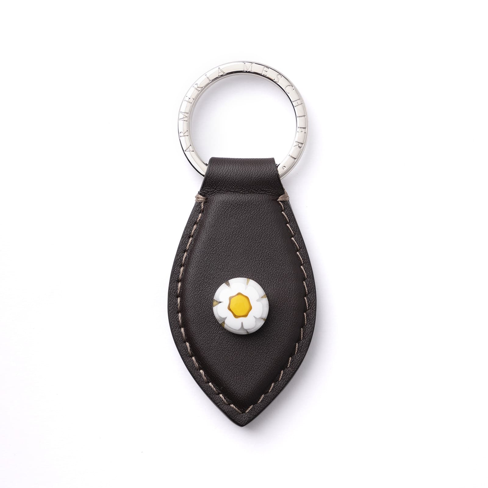 Keychain with white Murrina