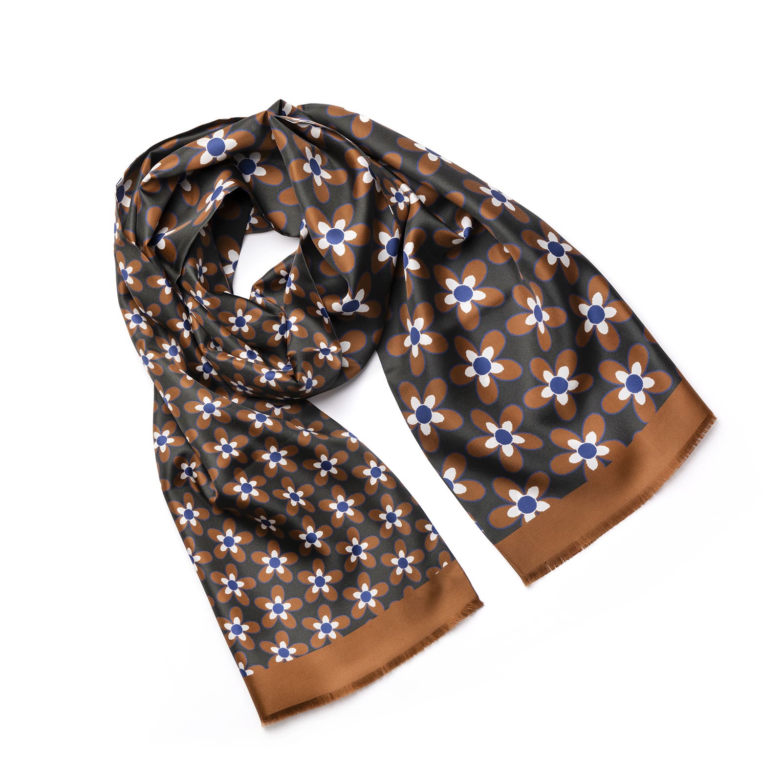 Green silk scarf