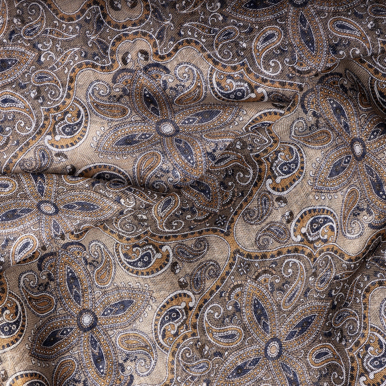 Cashmere, Silk, and Wool beige Shawl