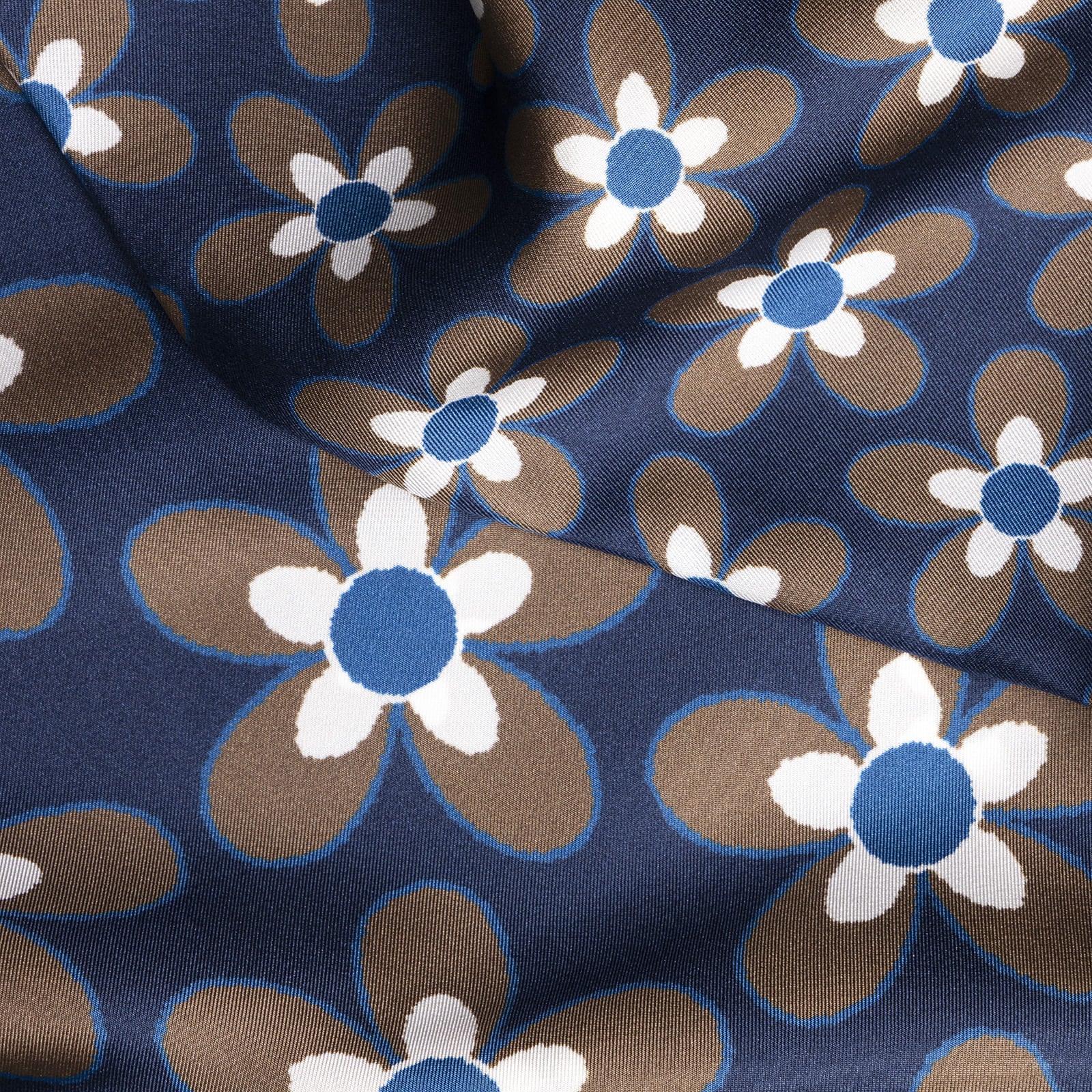 Blue silk Scarf