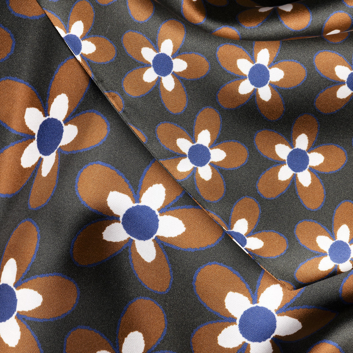 Sciarpa in seta verde