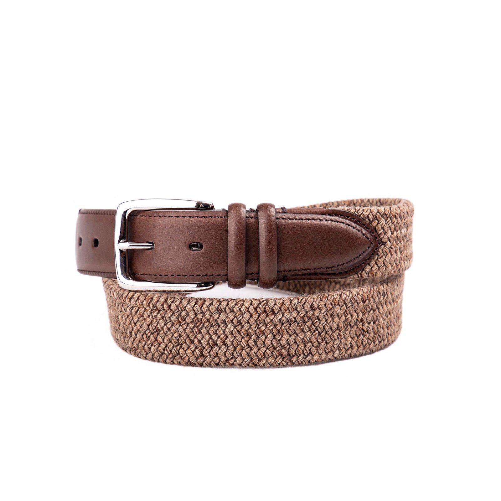 Wool & Leather nut belt - Armeria Meschieri