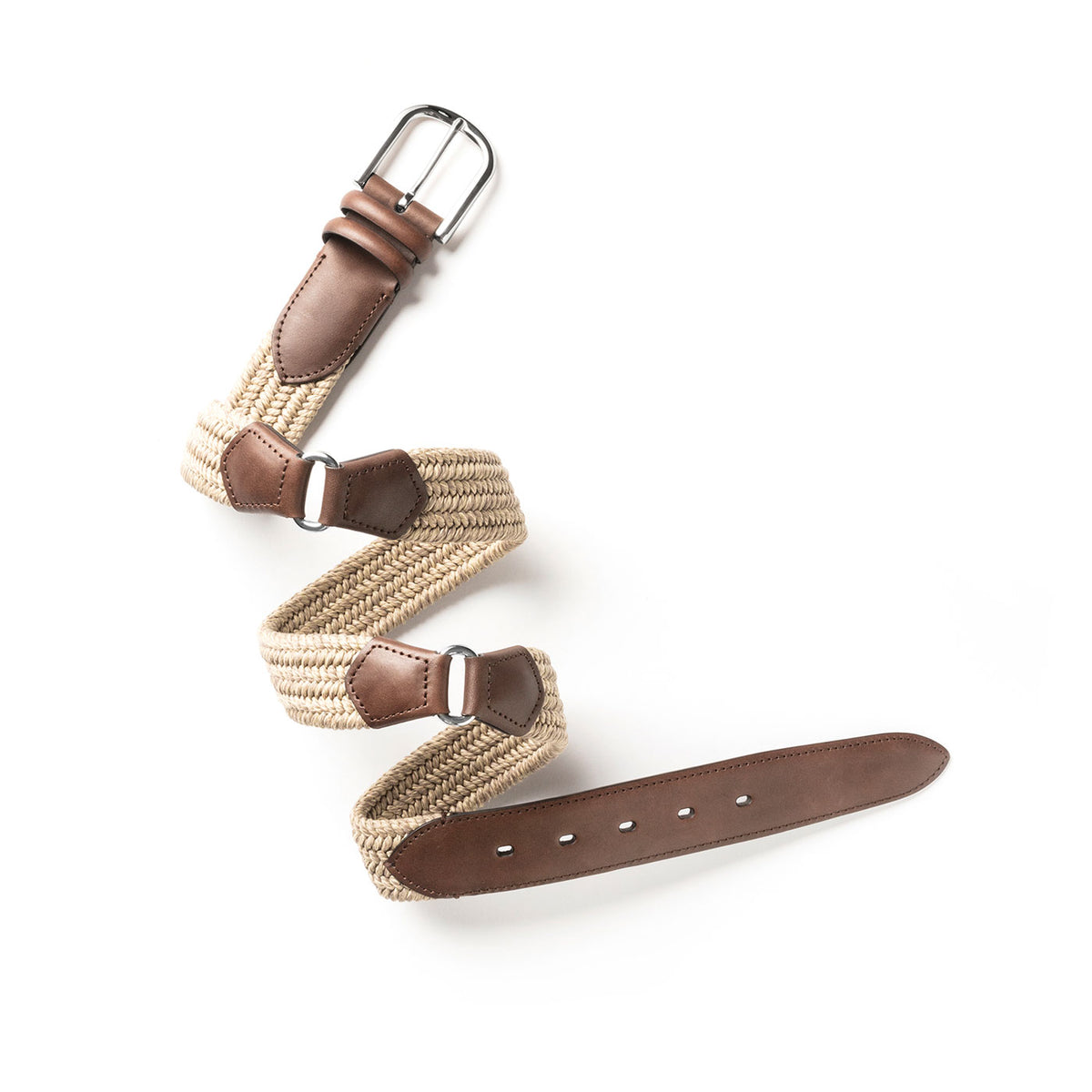 Horse in pelle e cotone beige