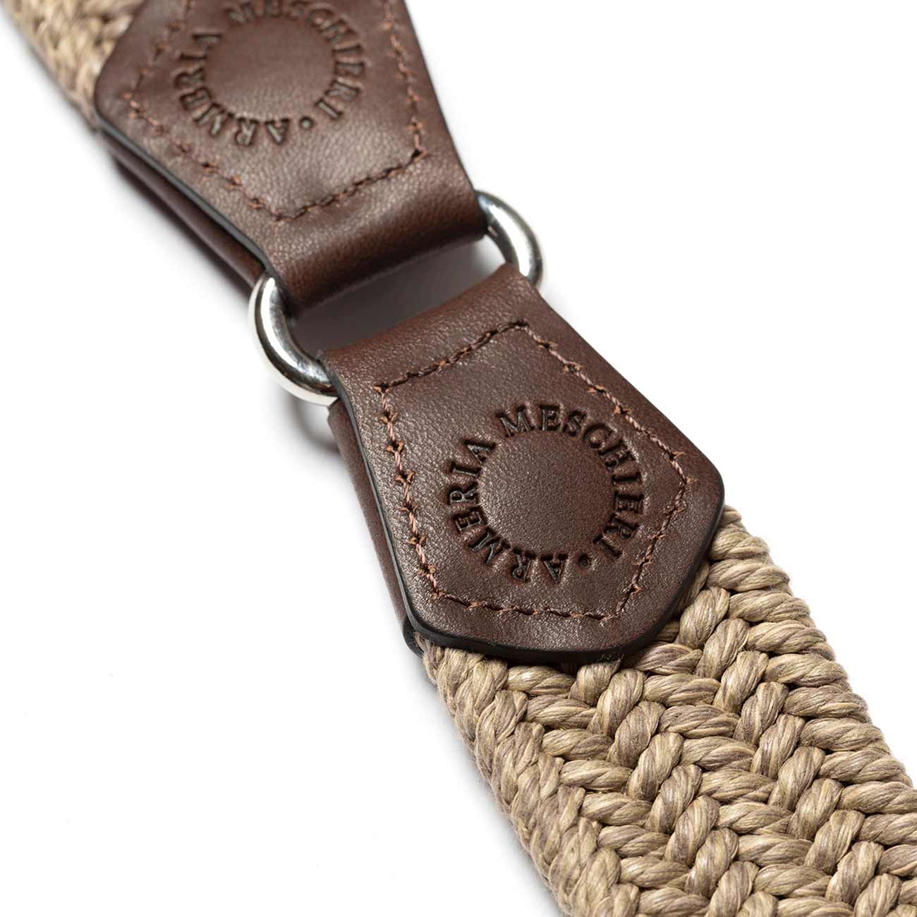 Horse in pelle e cotone beige