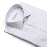 Camicia cotone bianca riga blu