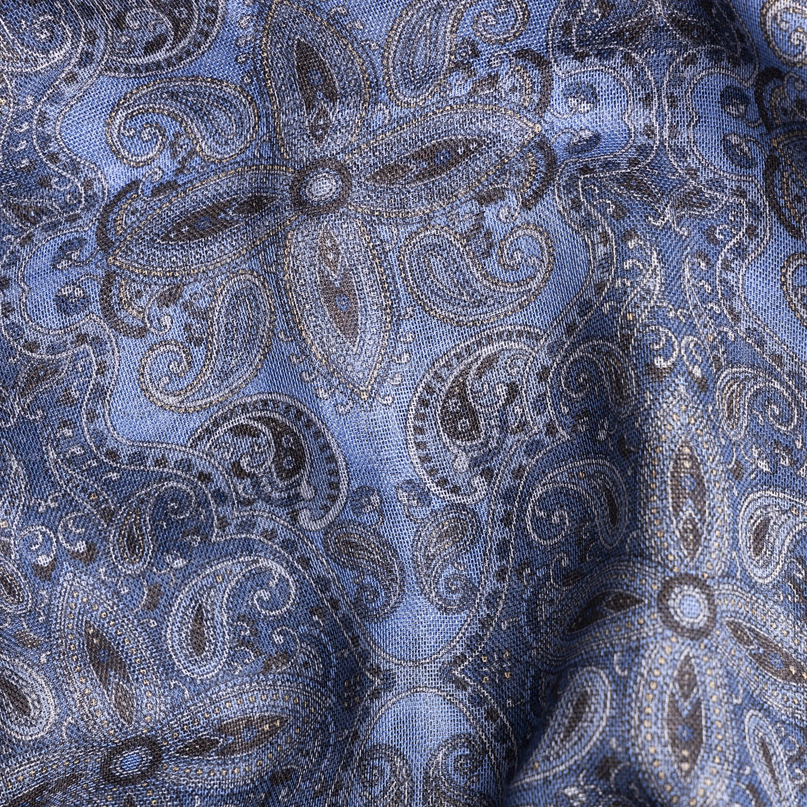 Scialle in cashmere, lana e seta blu