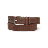 Wool & Leather brown belt - Armeria Meschieri